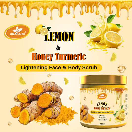 Lemon & Honey Turmeric Body Scrub Lightening